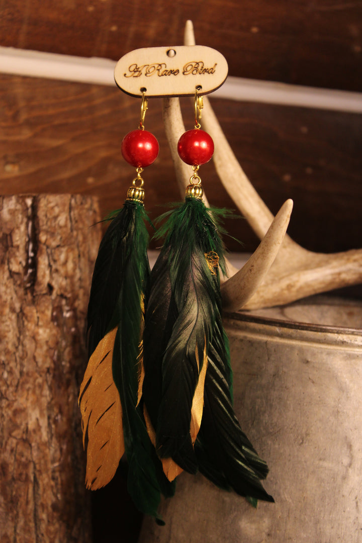 Festive Forest Plumes Earrings
