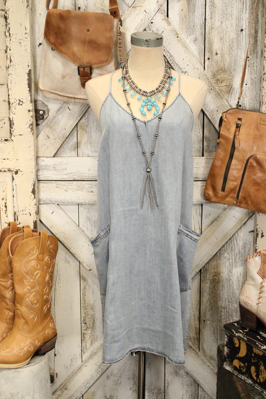 Carefree Cutie Denim Dress