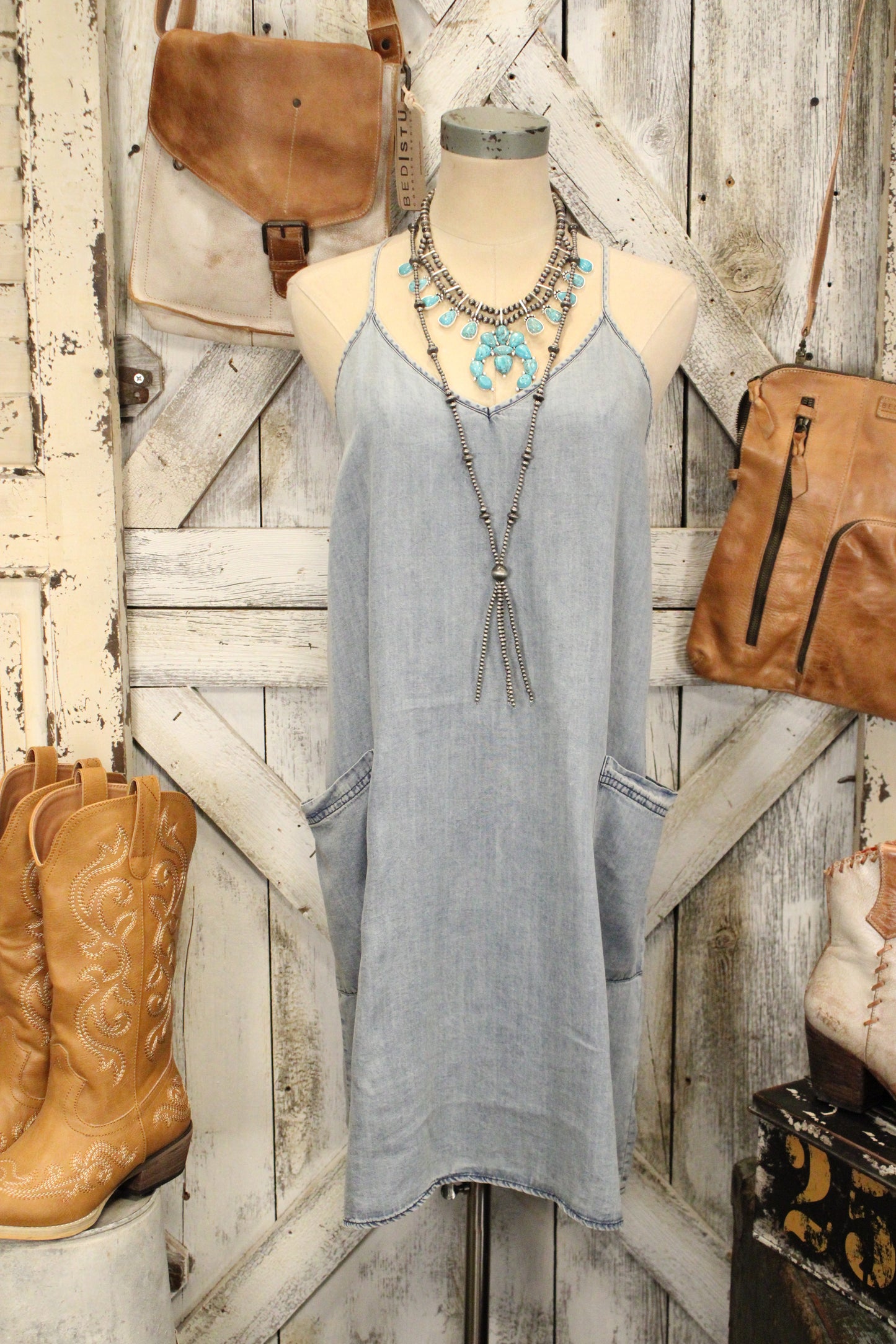 Carefree Cutie Denim Dress