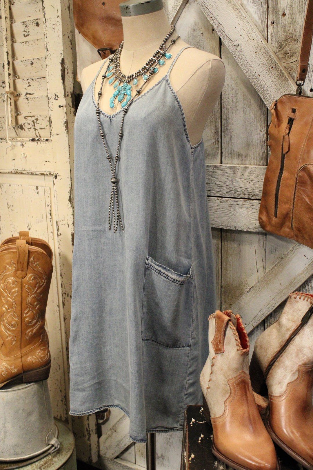 Carefree Cutie Denim Dress