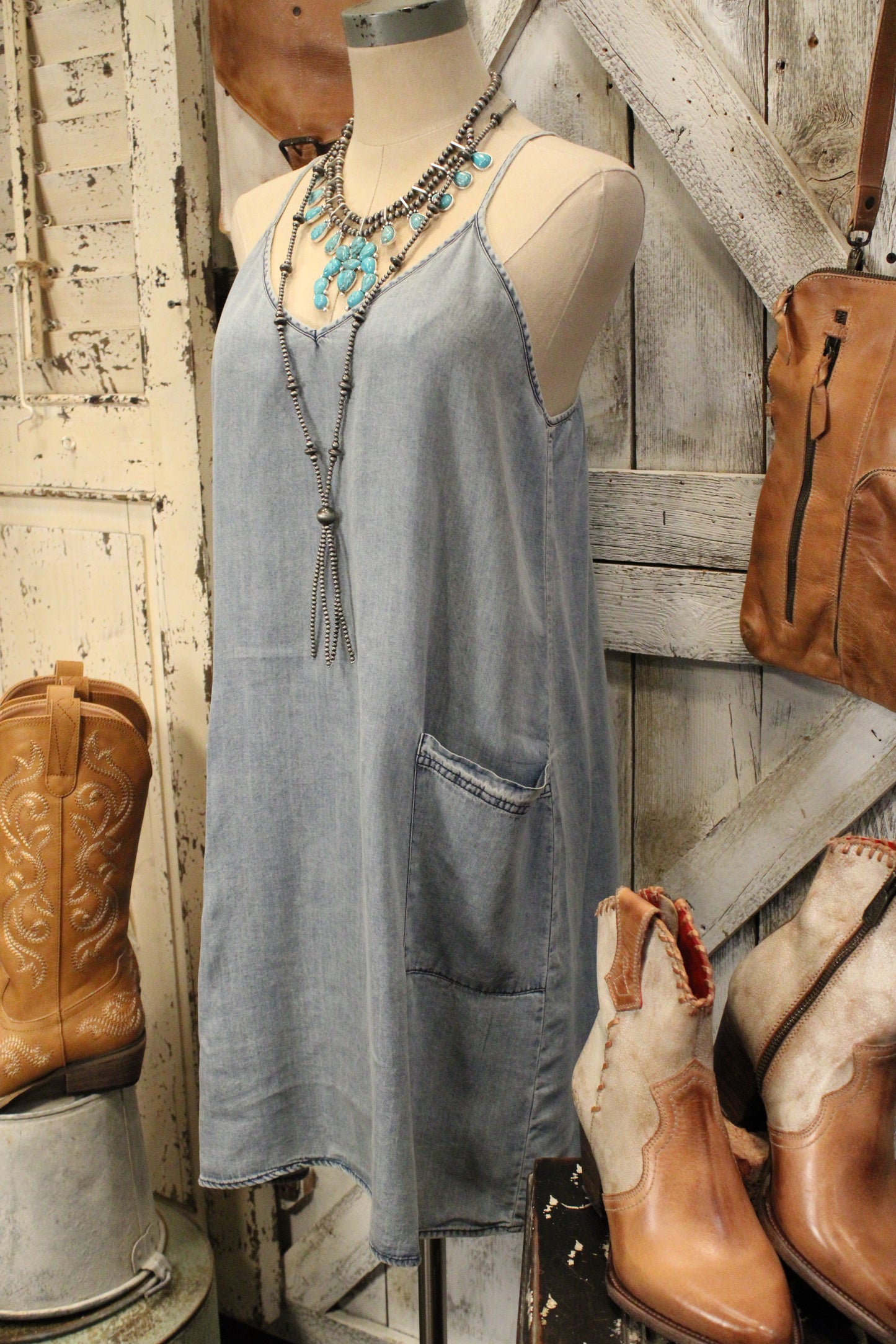 Carefree Cutie Denim Dress