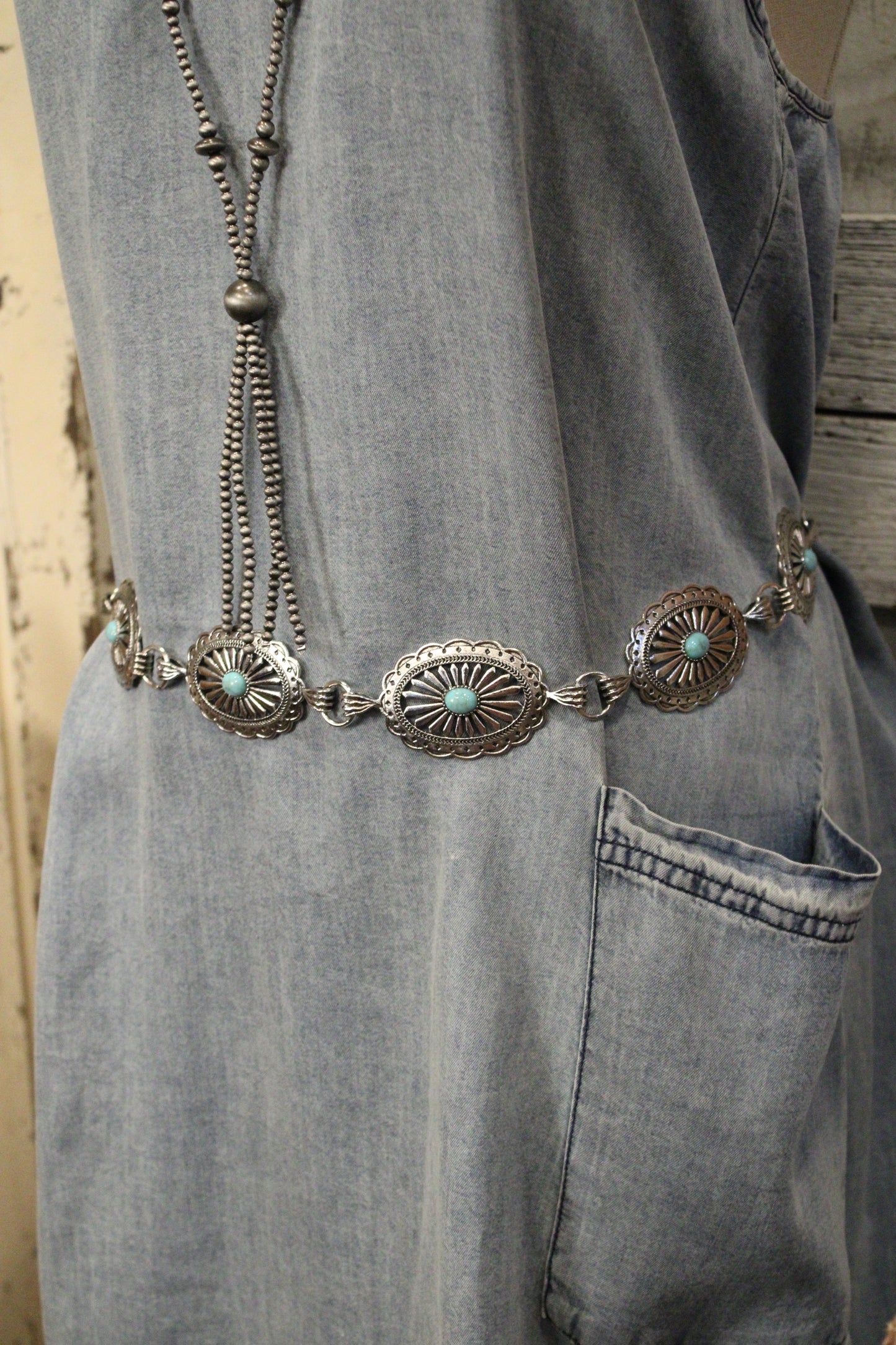 Heirloom Turquoise Concho Belt