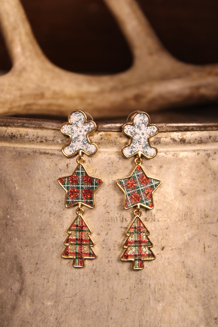 Yuletide Trio Tiered Earrings