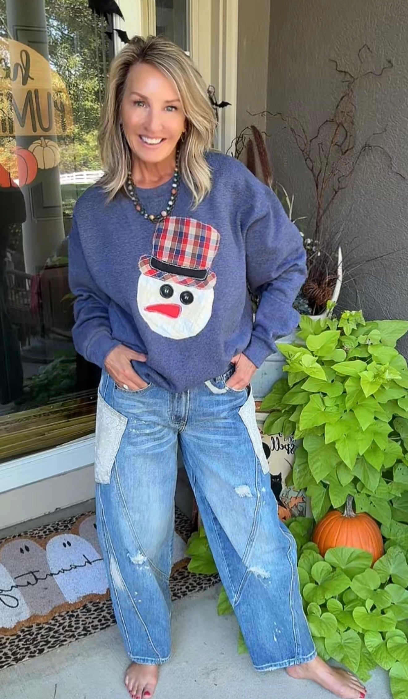 FGO Feeling Frosty Vintage Quilt Sweatshirt