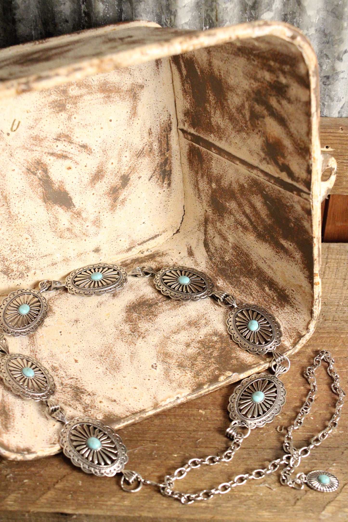 Heirloom Turquoise Concho Belt