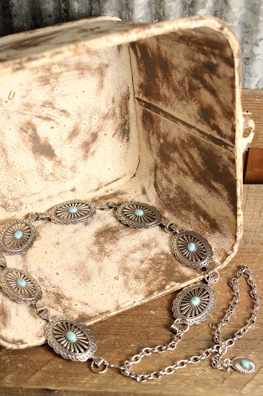 Heirloom Turquoise Concho Belt