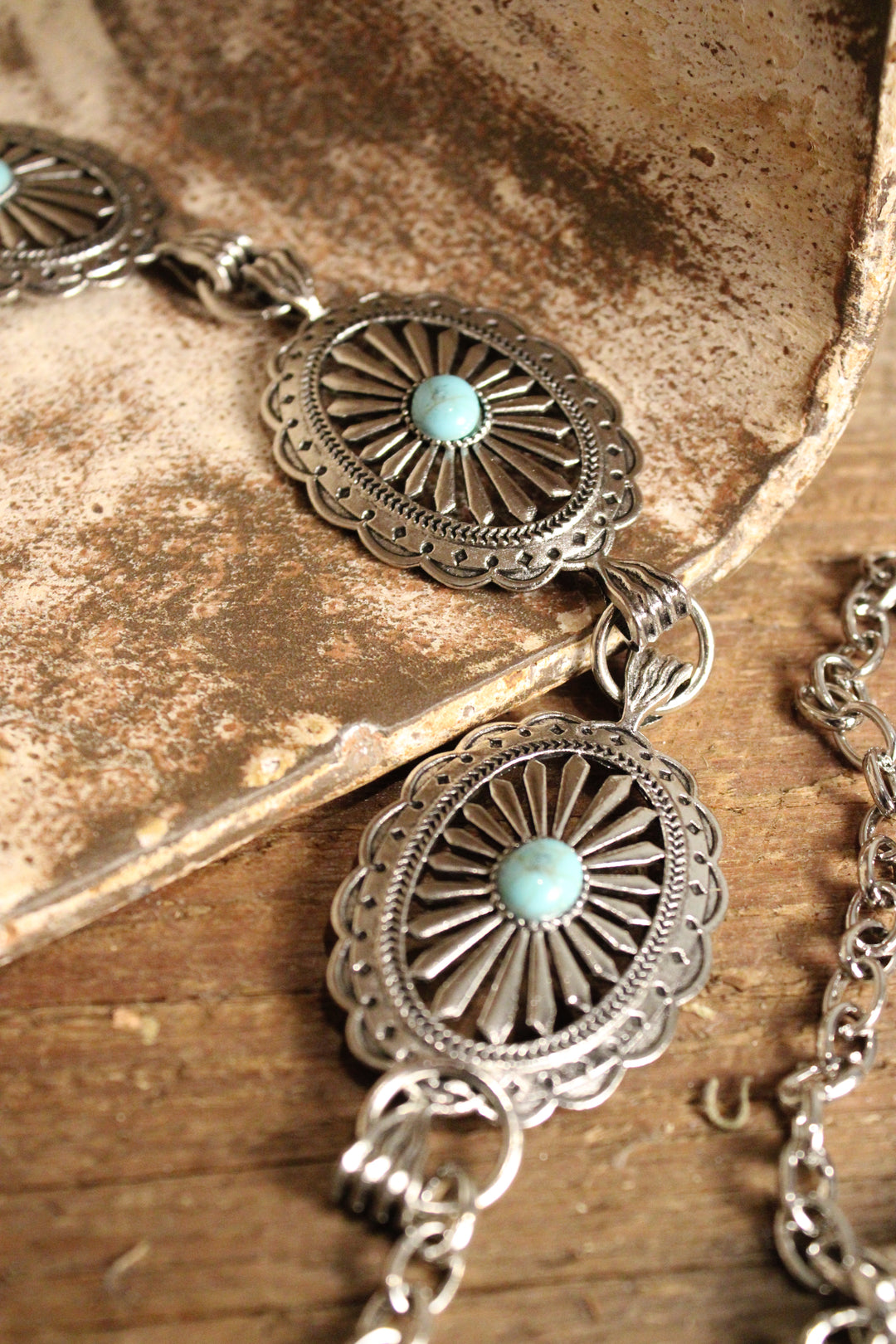 Heirloom Turquoise Concho Belt