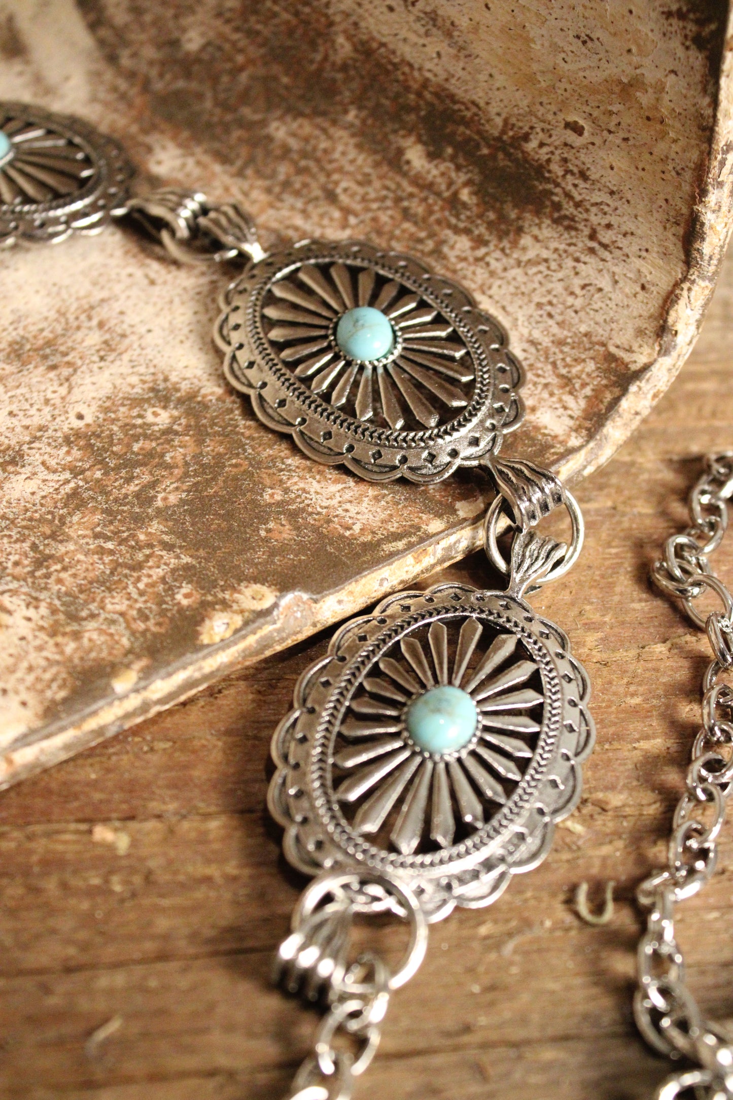 Heirloom Turquoise Concho Belt