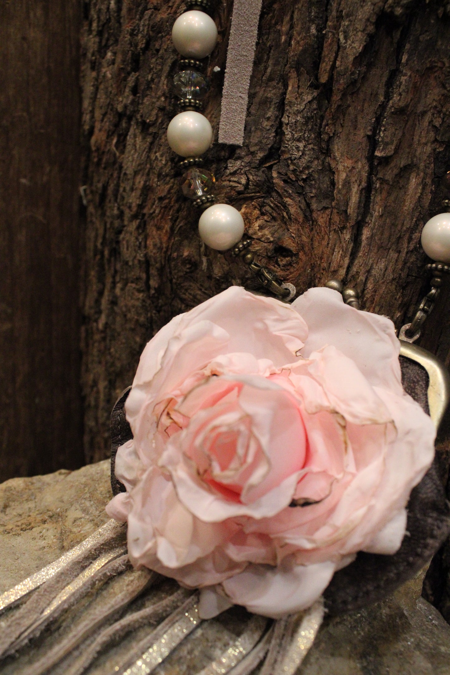 Canyon Rose Coin Purse Necklace