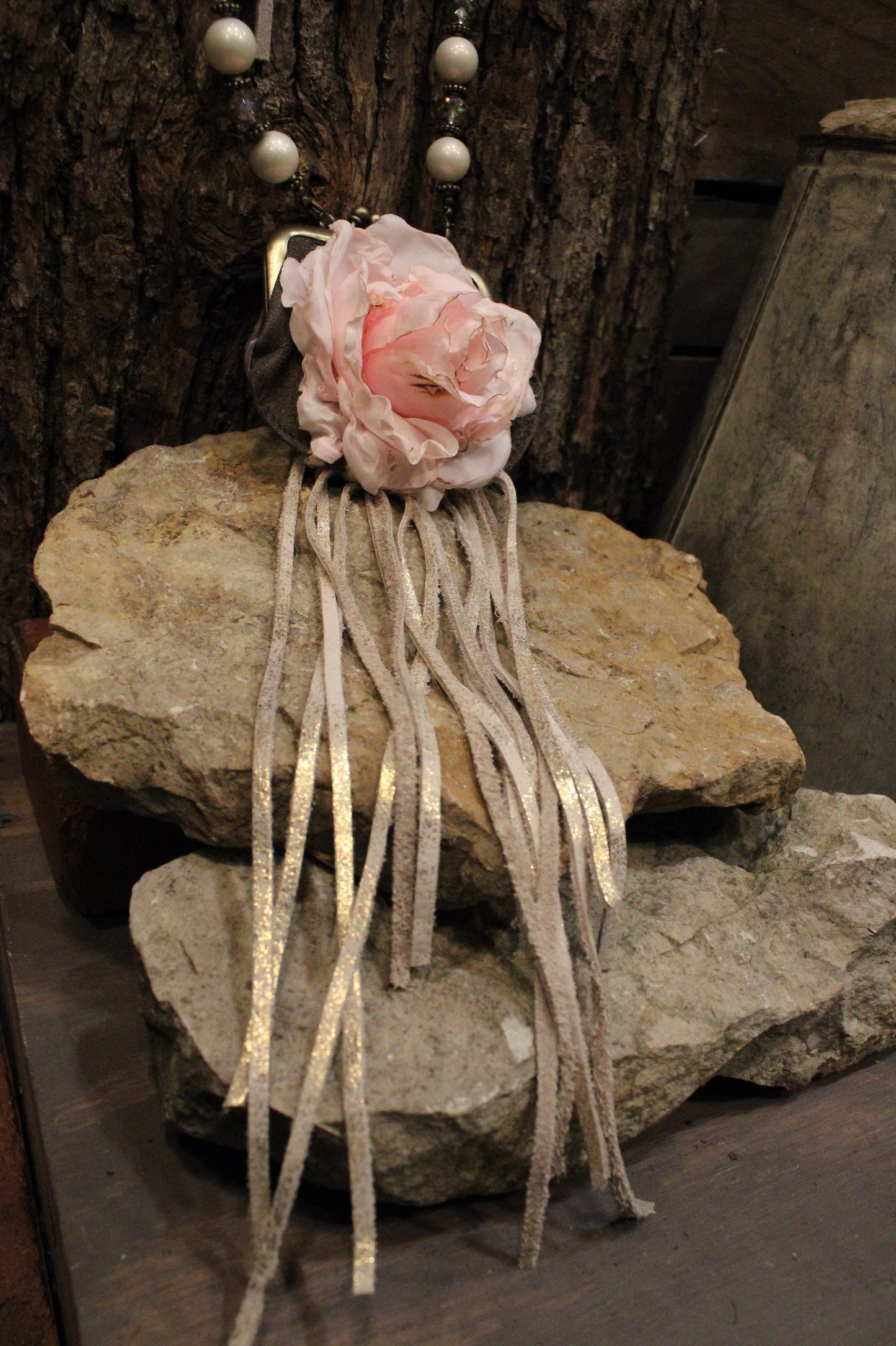 Canyon Rose Coin Purse Necklace