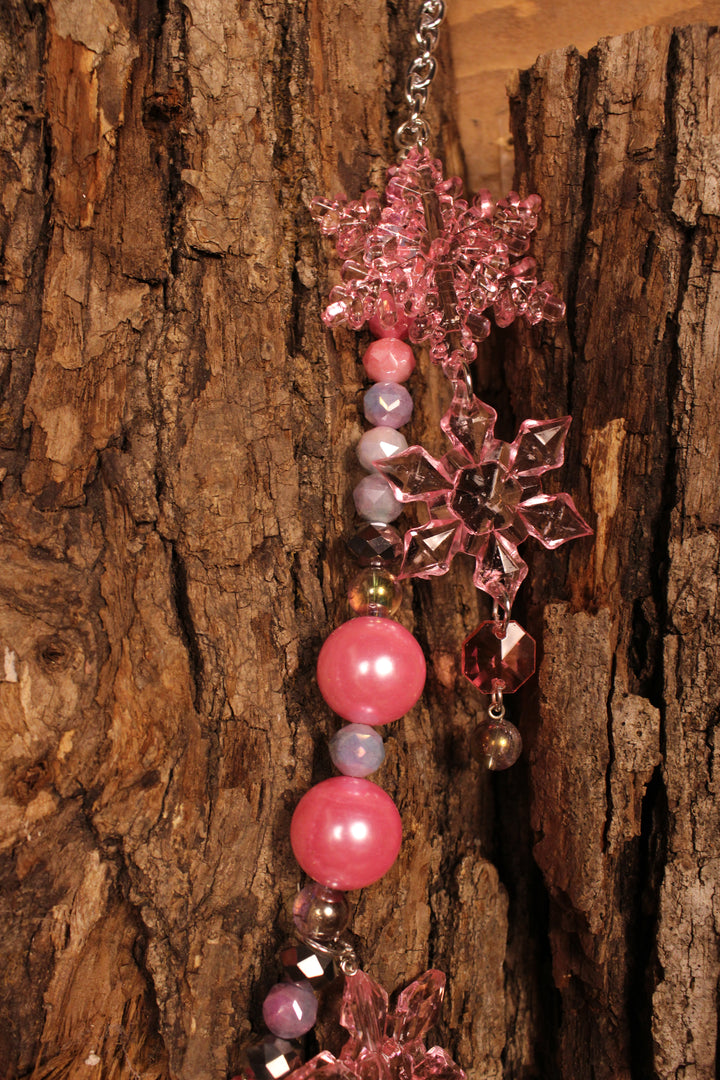Rosy Santa Necklace