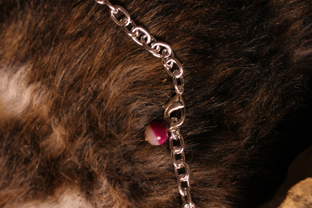 Rosy Santa Necklace