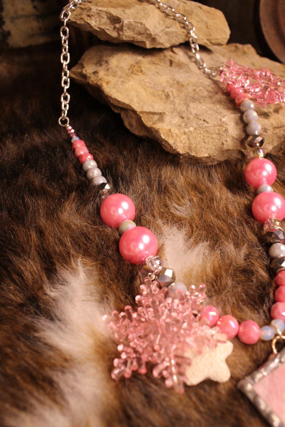 Holly Jolly Portrait Santa Necklace