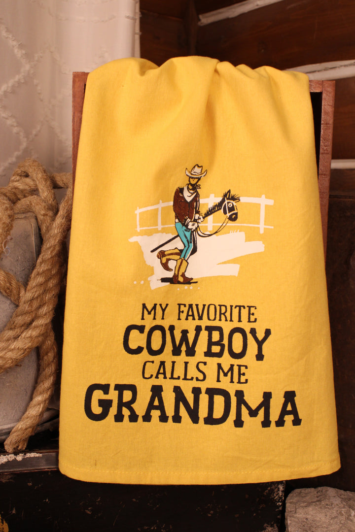 My Favorite Cowboy Kitchen Towel