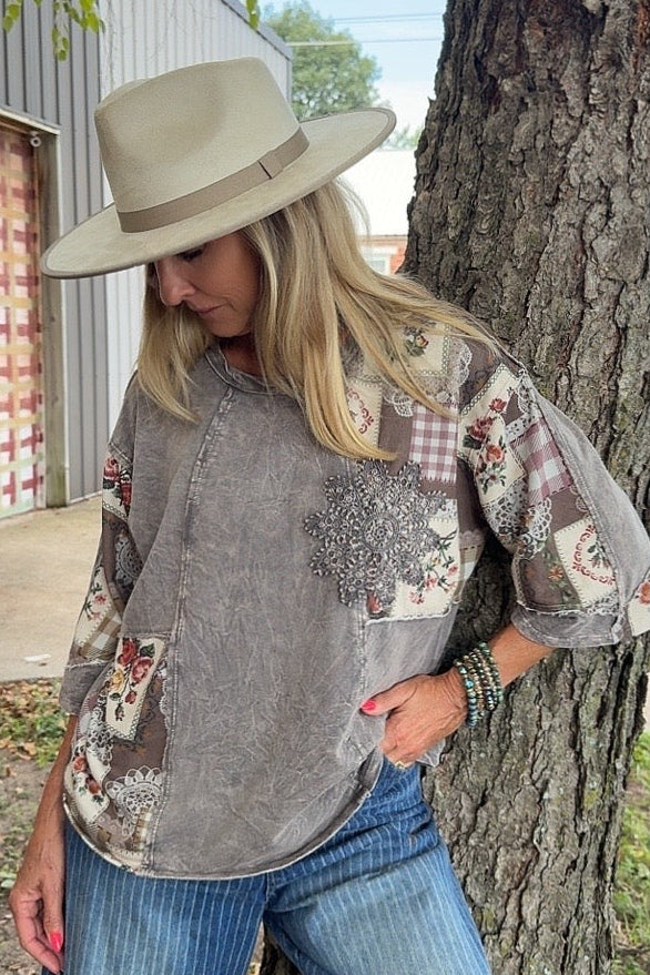Journey Charcoal  Cotton Top