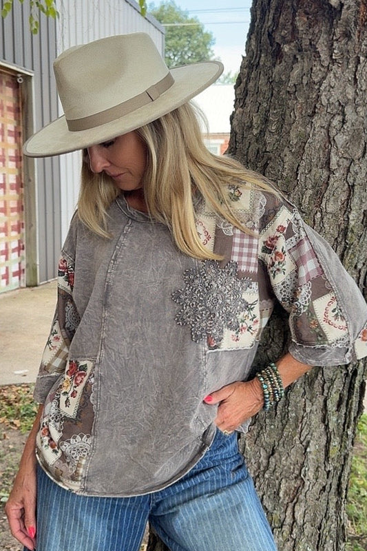 Journey Charcoal  Cotton Top
