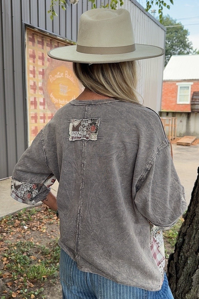 Journey Charcoal  Cotton Top