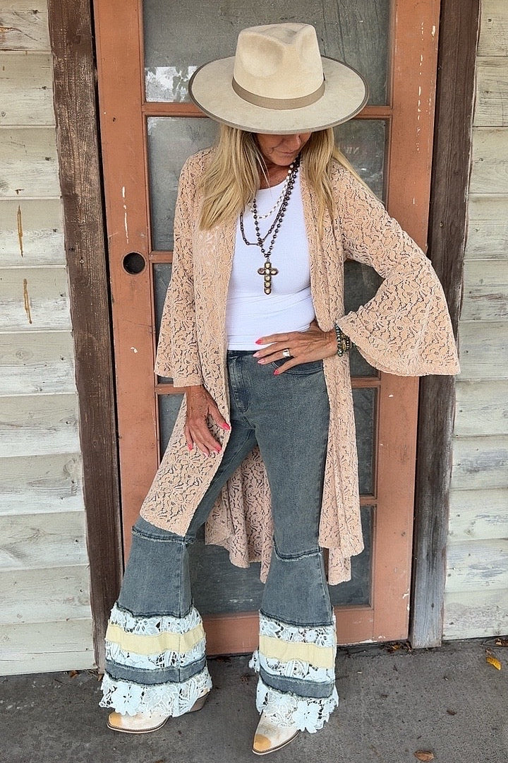 Desert Rose High-Low Cardigan