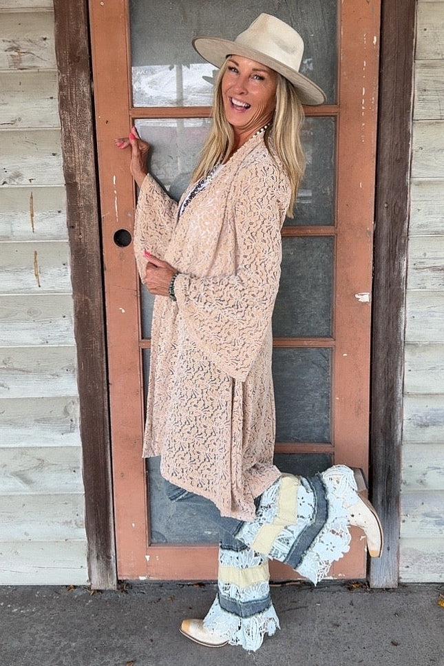 Desert Rose High-Low Cardigan