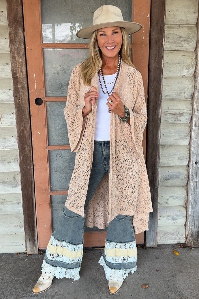Desert Rose High-Low Cardigan