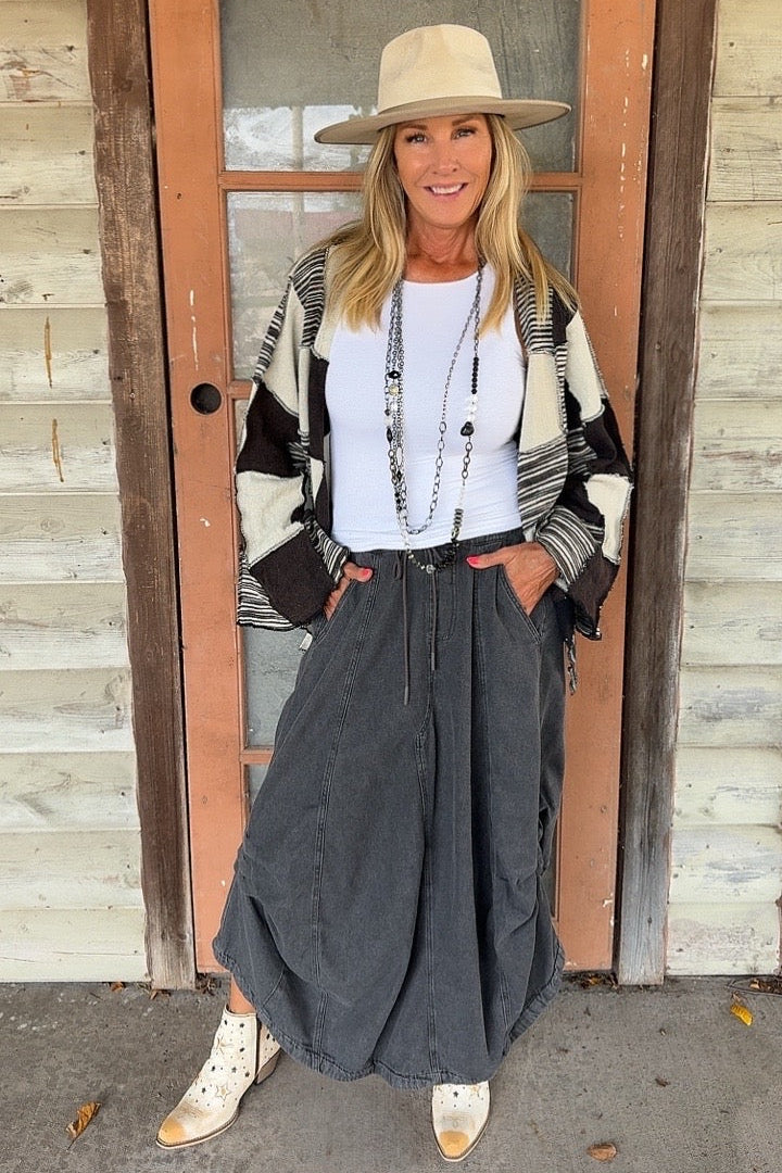 Checkmate Patchwork Cardigan