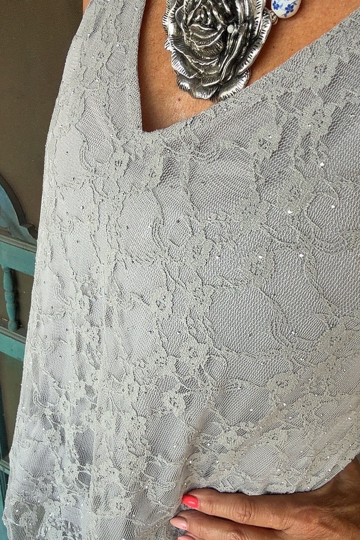 Silver Shimmer Tank