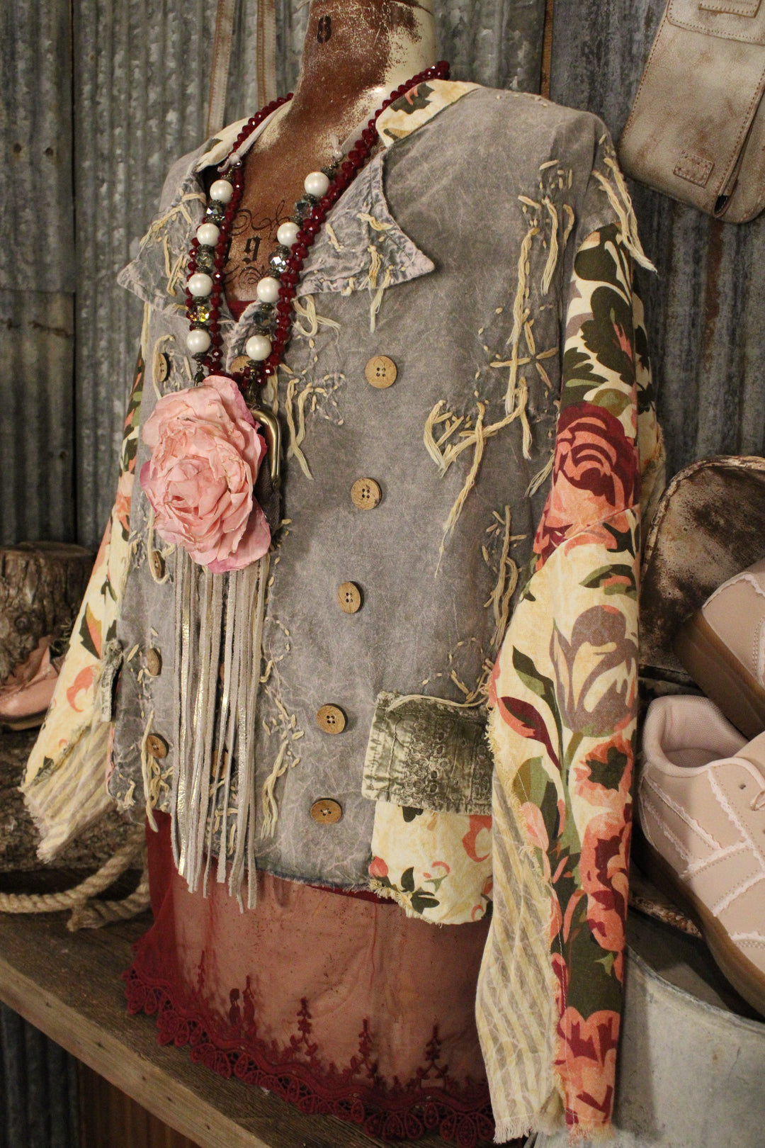 Vintage Rose Stitch Jacket
