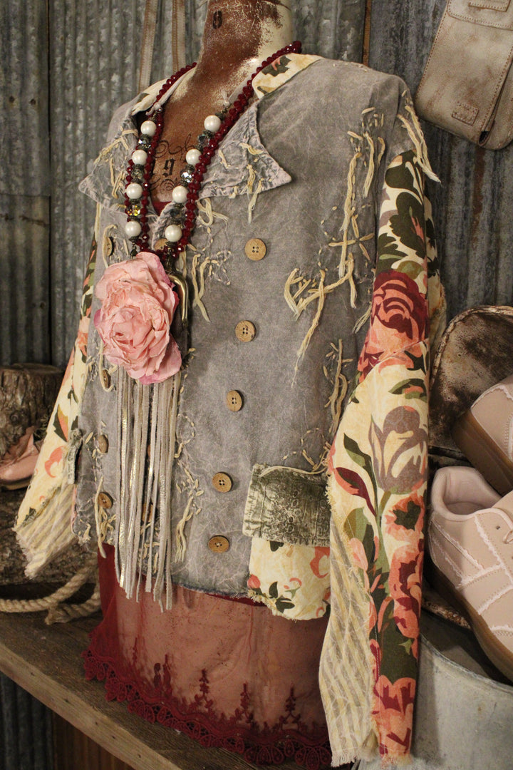Vintage Rose Stitch Jacket
