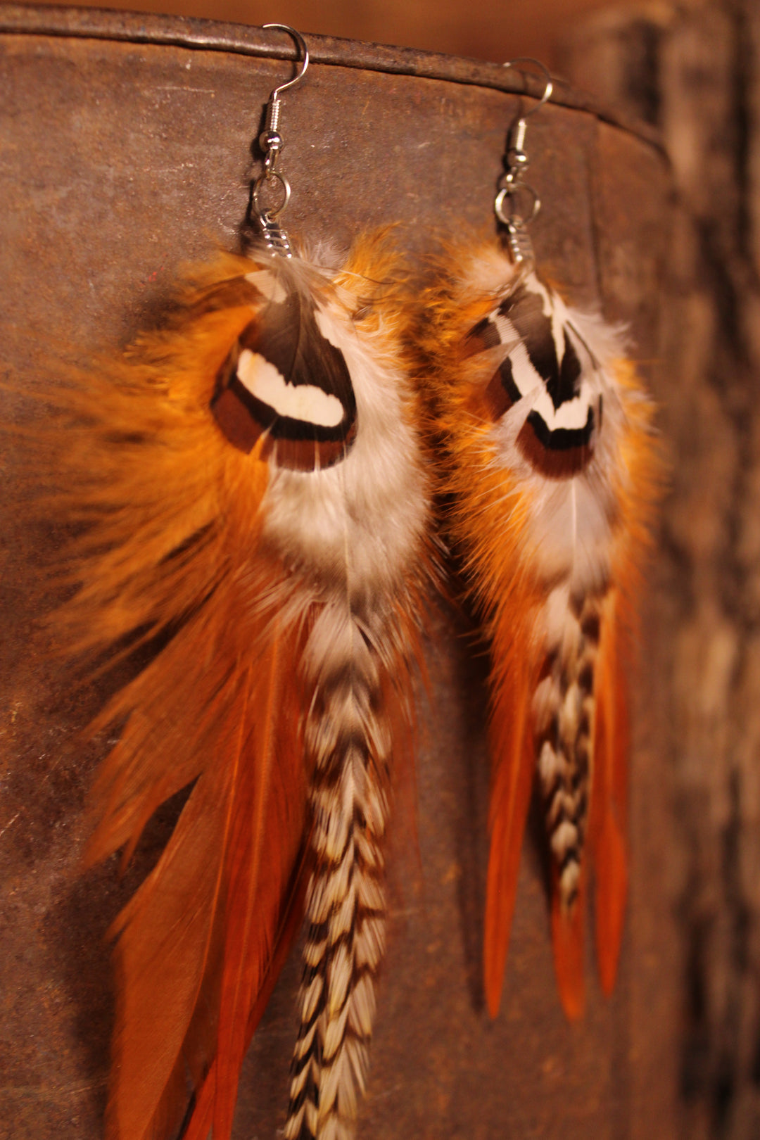 Wildfire Feather Earrings