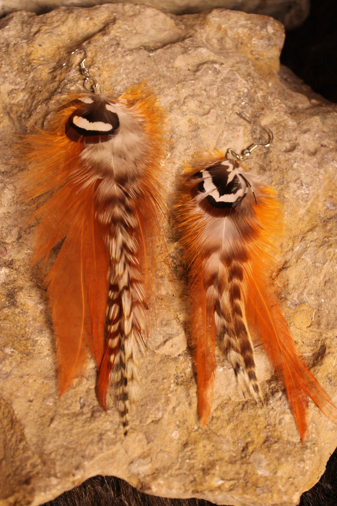 Wildfire Feather Earrings