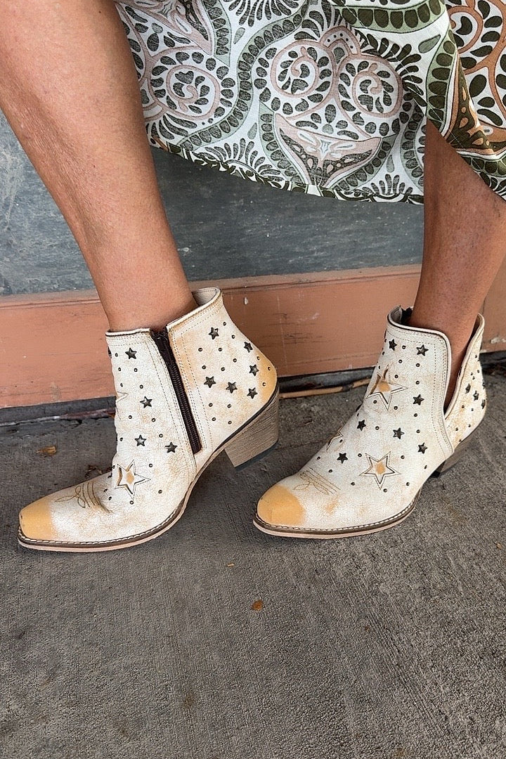 Celestial Stardust Western Booties