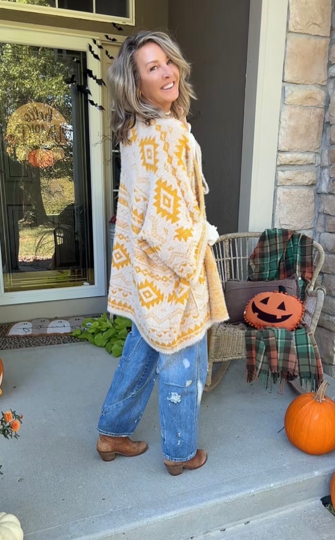 Desert Gold Aztec Cardigan