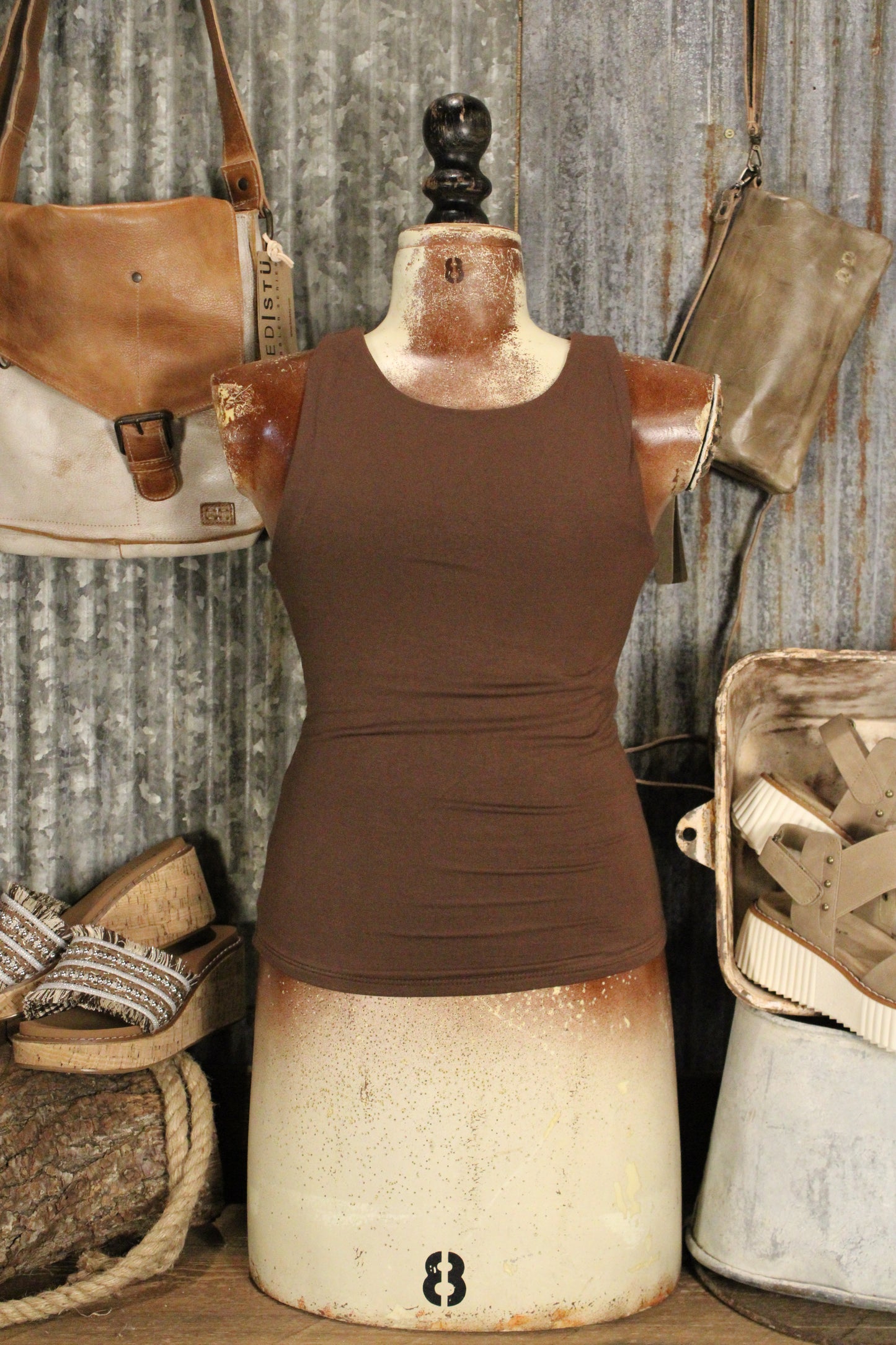 Velora Espresso Tank Top