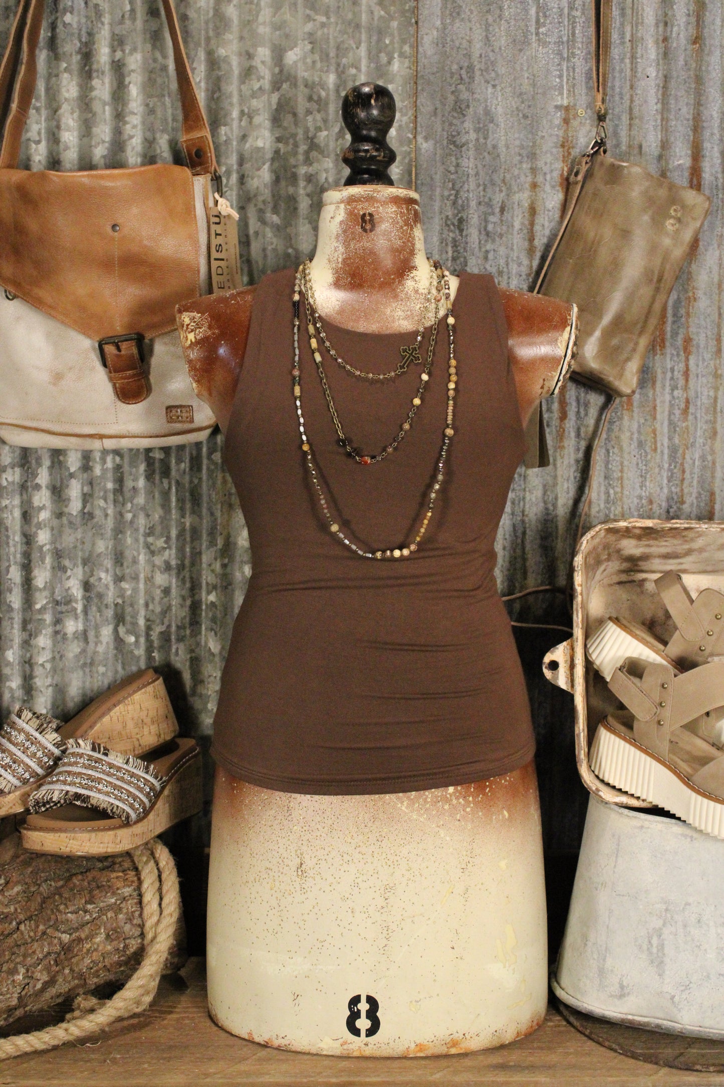 Velora Espresso Tank Top