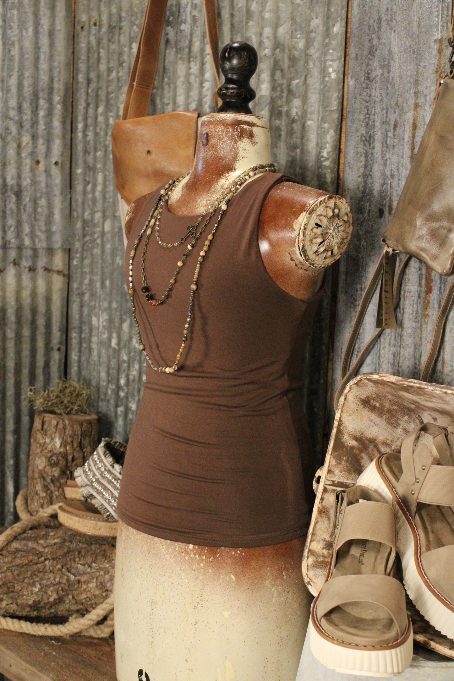 Velora Espresso Tank Top