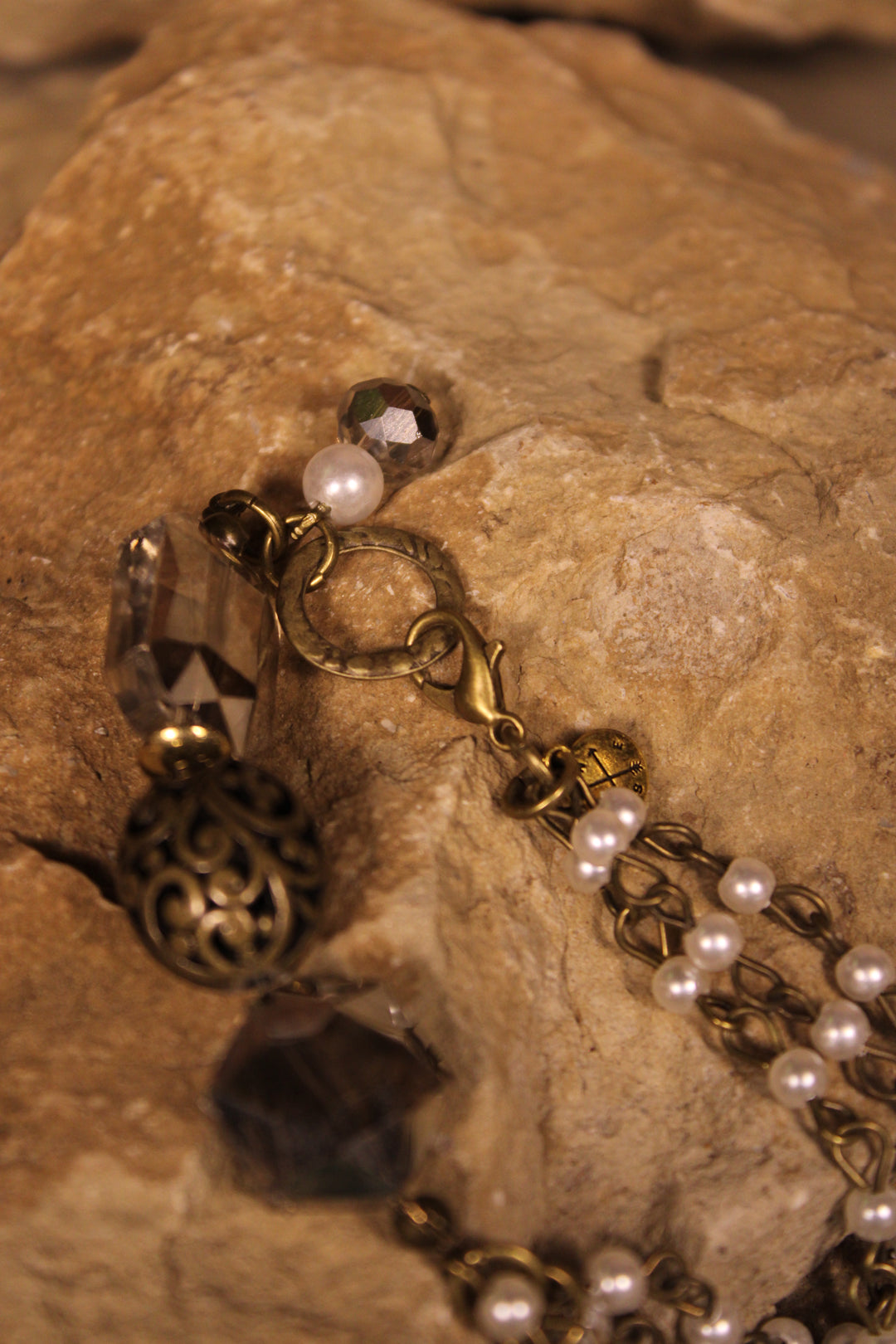 Heirloom Pearl &amp; Smoke Bracelet