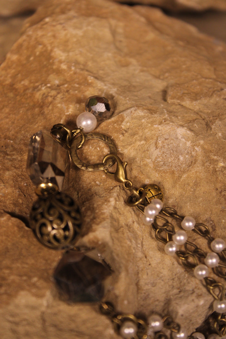 Heirloom Pearl &amp; Smoke Bracelet
