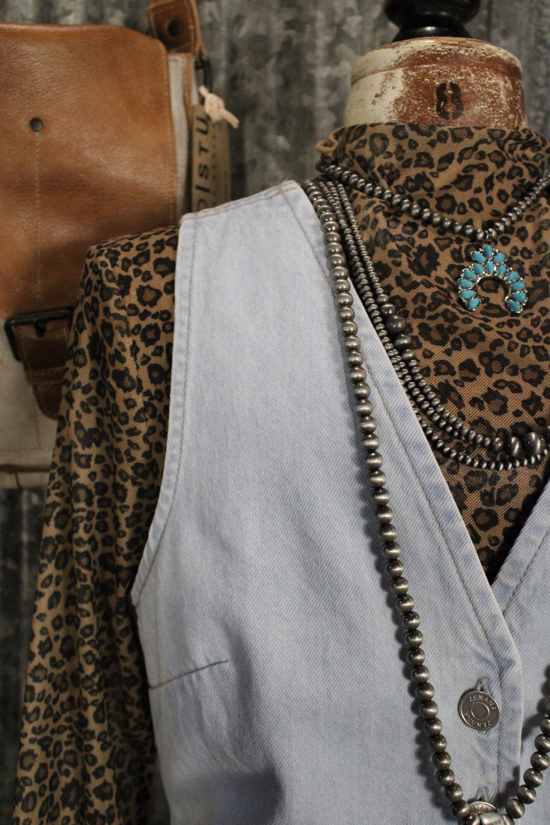 Vintage Wash Denim Vest