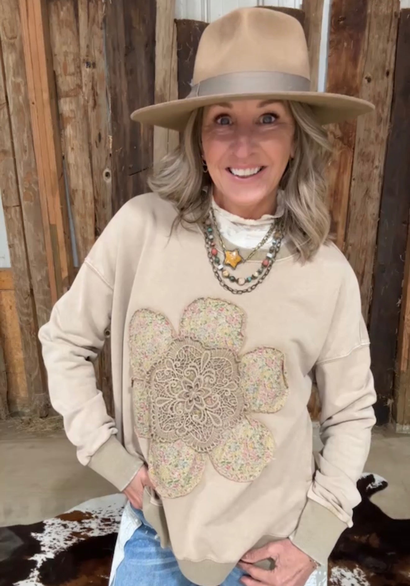 Front Porch Petals Sweatshirt
