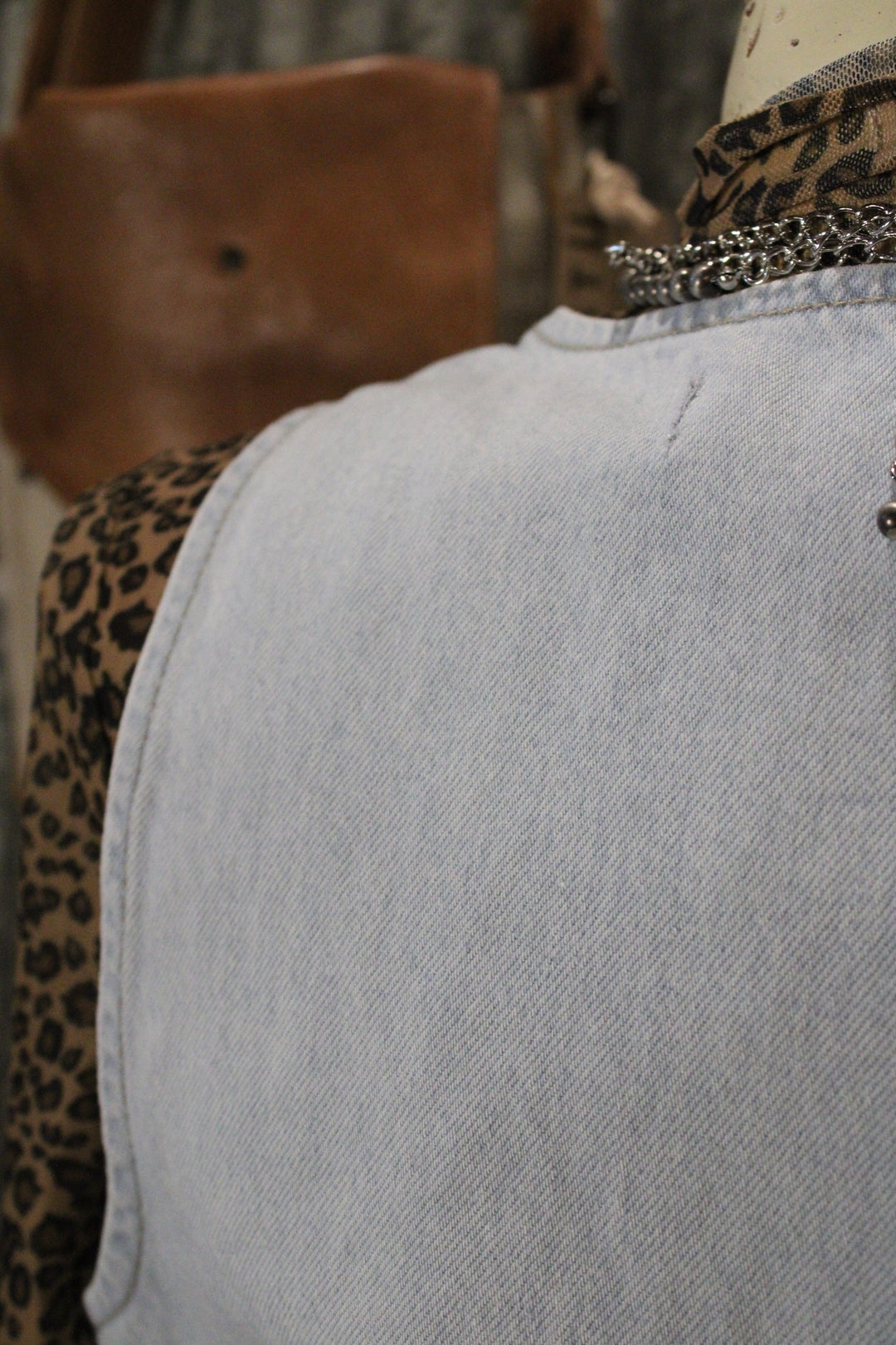 Vintage Wash Denim Vest