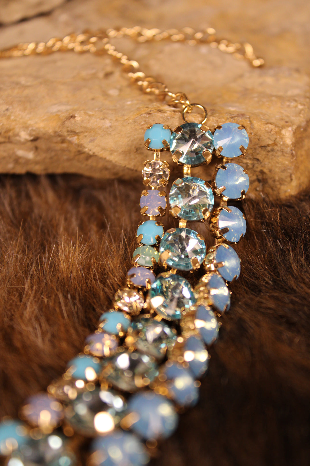 Teal Horizons Layered Necklace