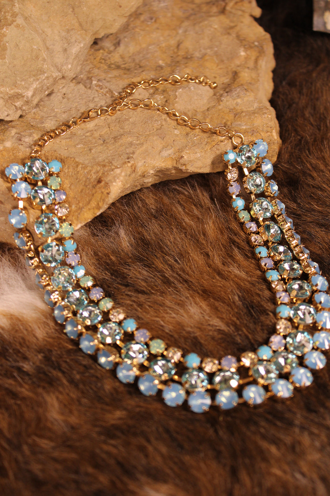 Teal Horizons Layered Necklace