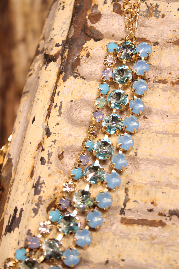 Teal Horizons Layered Necklace