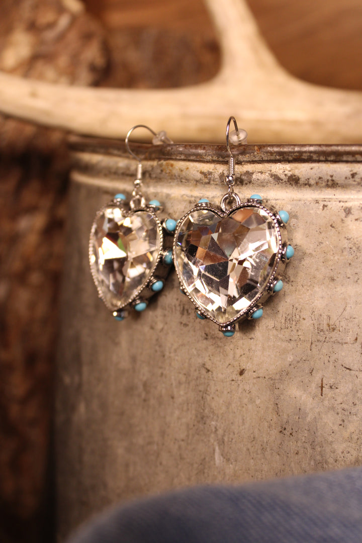 Sweetheart Teal Elegance Earrings