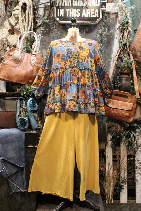 Kick Back Mustard Casual Pants