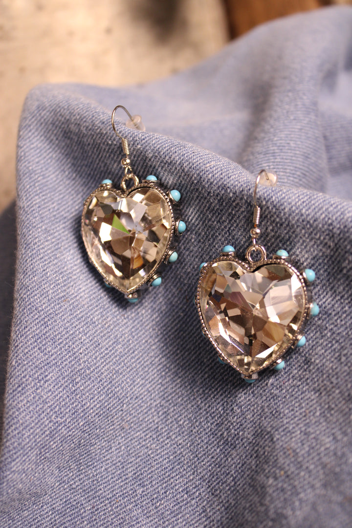 Sweetheart Teal Elegance Earrings
