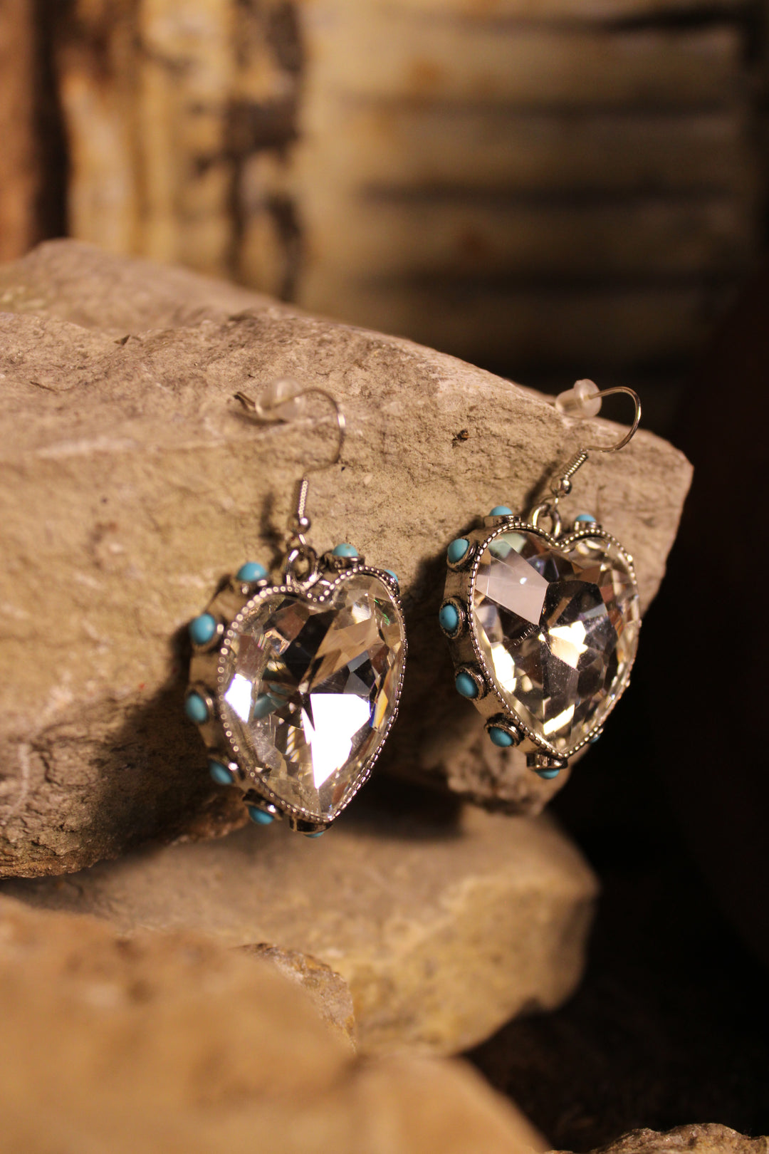 Sweetheart Teal Elegance Earrings