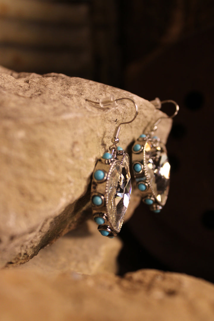 Sweetheart Teal Elegance Earrings