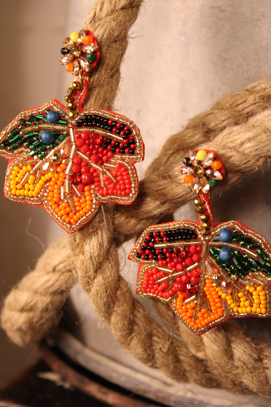 Cider &amp; Maple Leaf Earrings