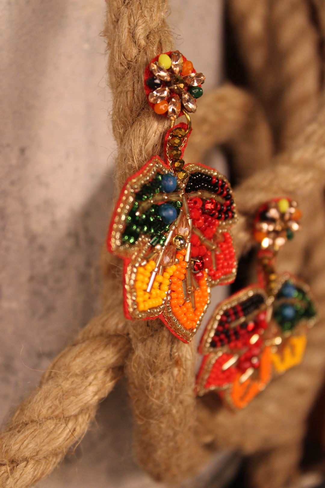 Cider &amp; Maple Leaf Earrings
